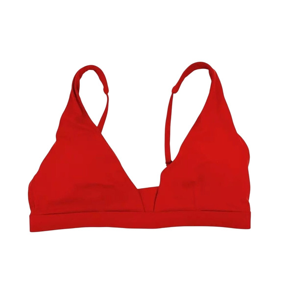 Andie Swim the Tahiti Bikini Top in Chili Pepper Red S NWT - Picture 2 of 7